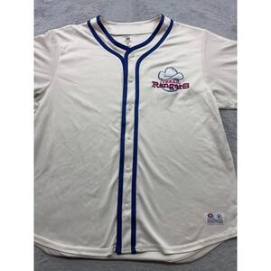 Texas Rangers Cooperstown Collection True Fan Baseball Jersey Cream Mens 2XL NEW
